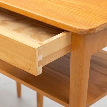 A pair of bedside tables, mid 20th century.