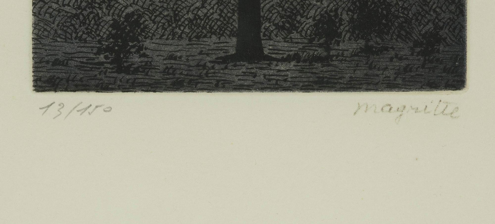 René Magritte, after, "Le 16 Septembre", plate II for “Signe de survie au Temps d’Amoure” by G. Rosey.