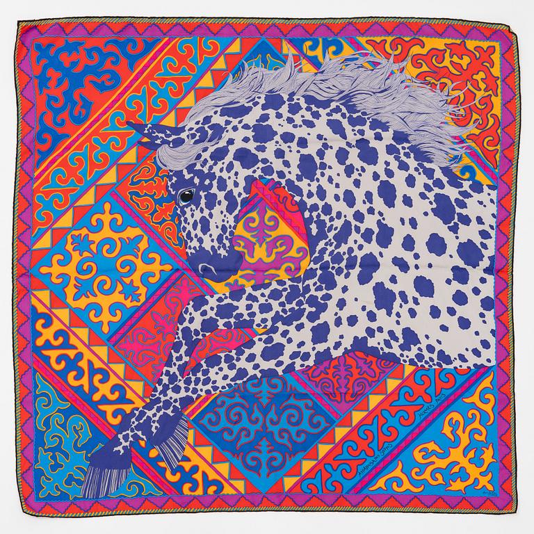 Hermès, scarf "Appaloosa des steppes".