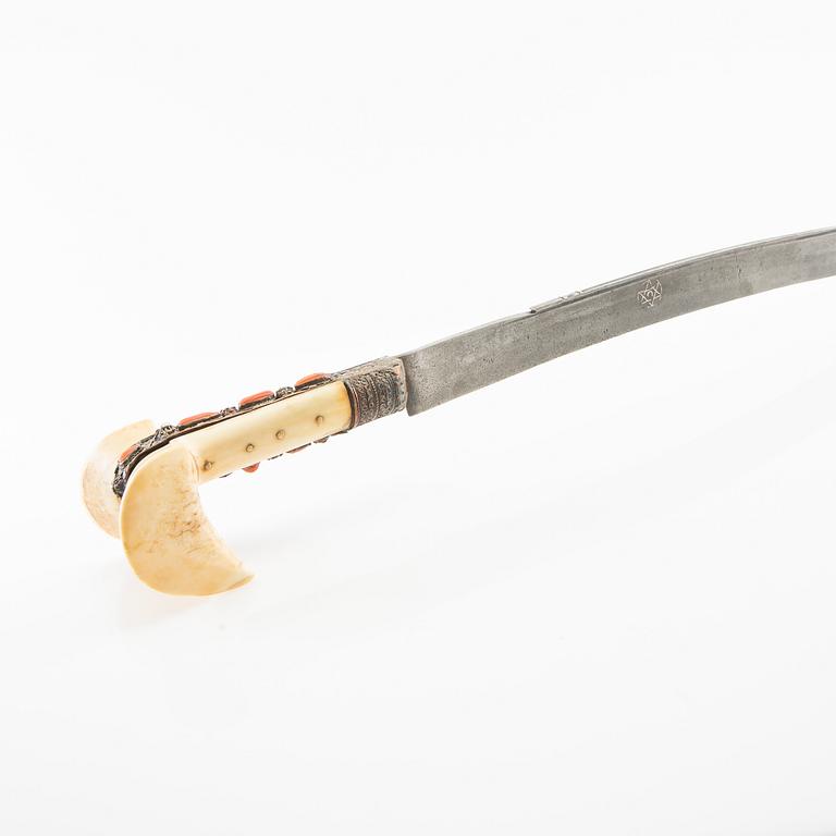 Yataghan, sword, Ottoman 19th century.