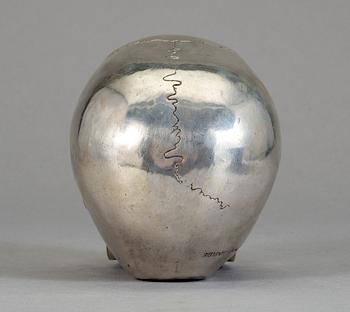 SKULPTUR, försilvrad metall, 1900/2000-tal.