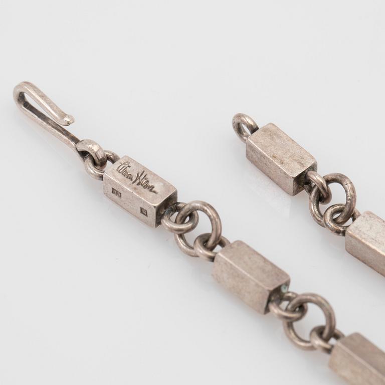 Wiwen Nilsson, necklace, sterling silver, Lund, 1966.