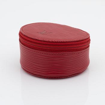 Louis Vuitton, a red epi leather 'Ecrin Bijoux Jewelry case', 2003.