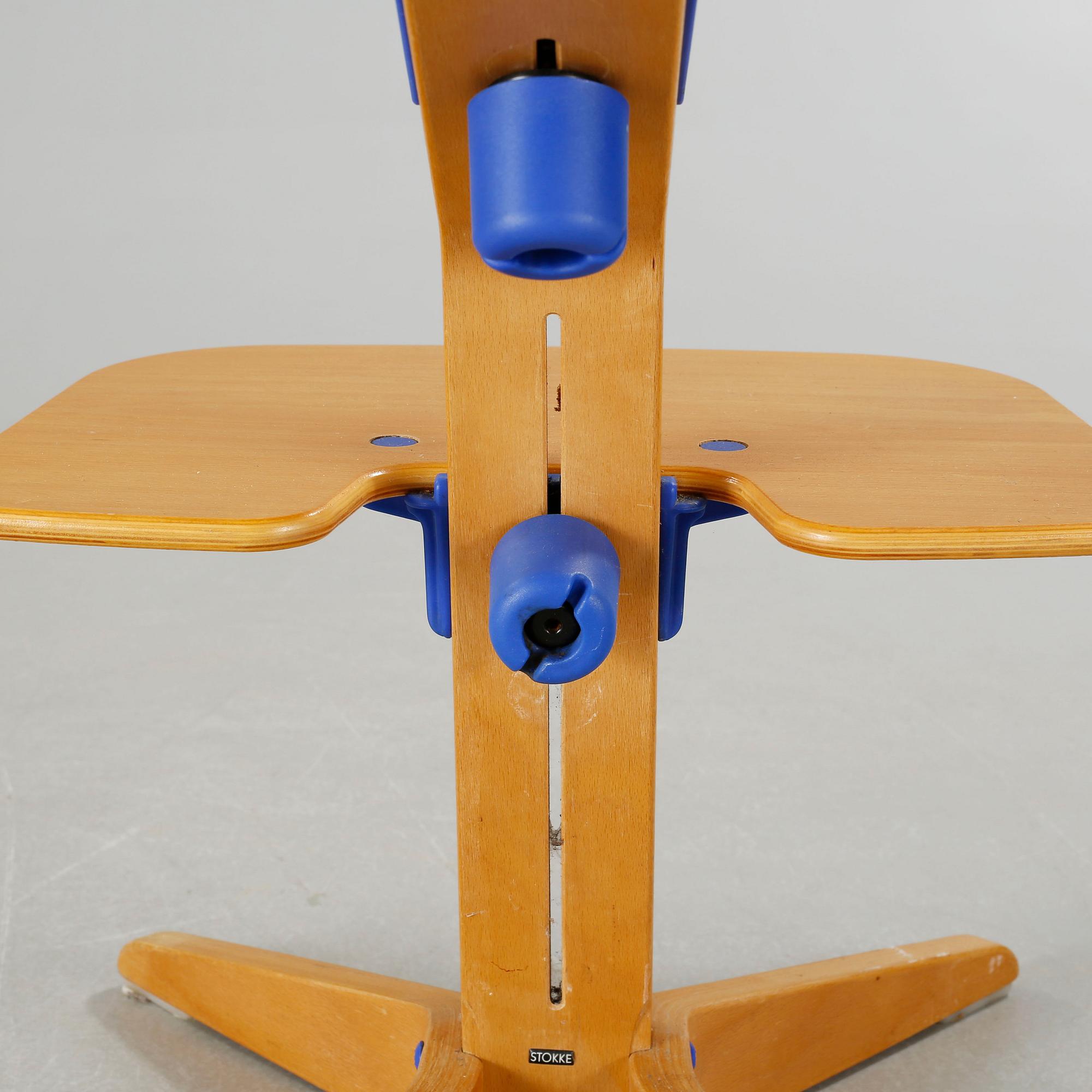 A child chair by Peter Opsvik for Stokke, late 20th century.