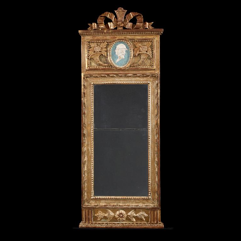 SPEGEL, gustaviansk, sent 1700-/tidigt 1800-tal.
