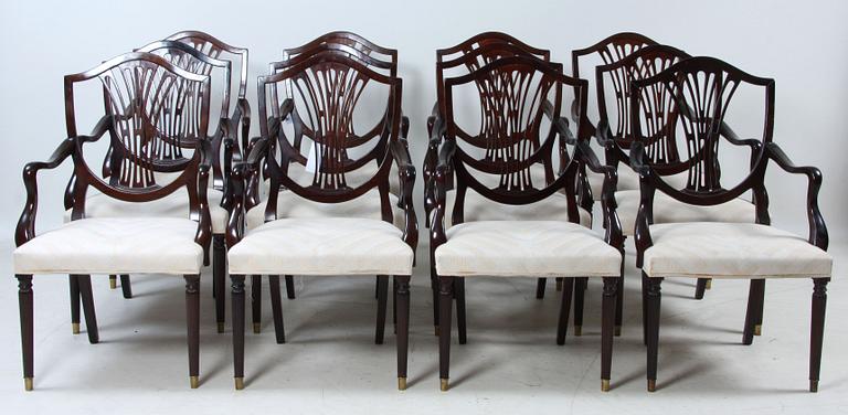 MATGRUPP, 14 delar, engelsk stil, 1900-talets andra hälft.