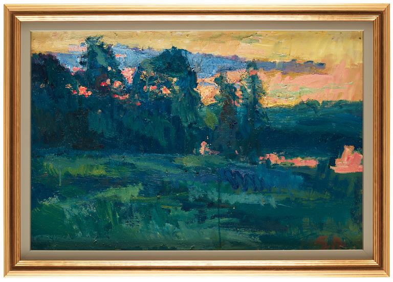 Gerhard Nordström, Sunset Over the Forest.