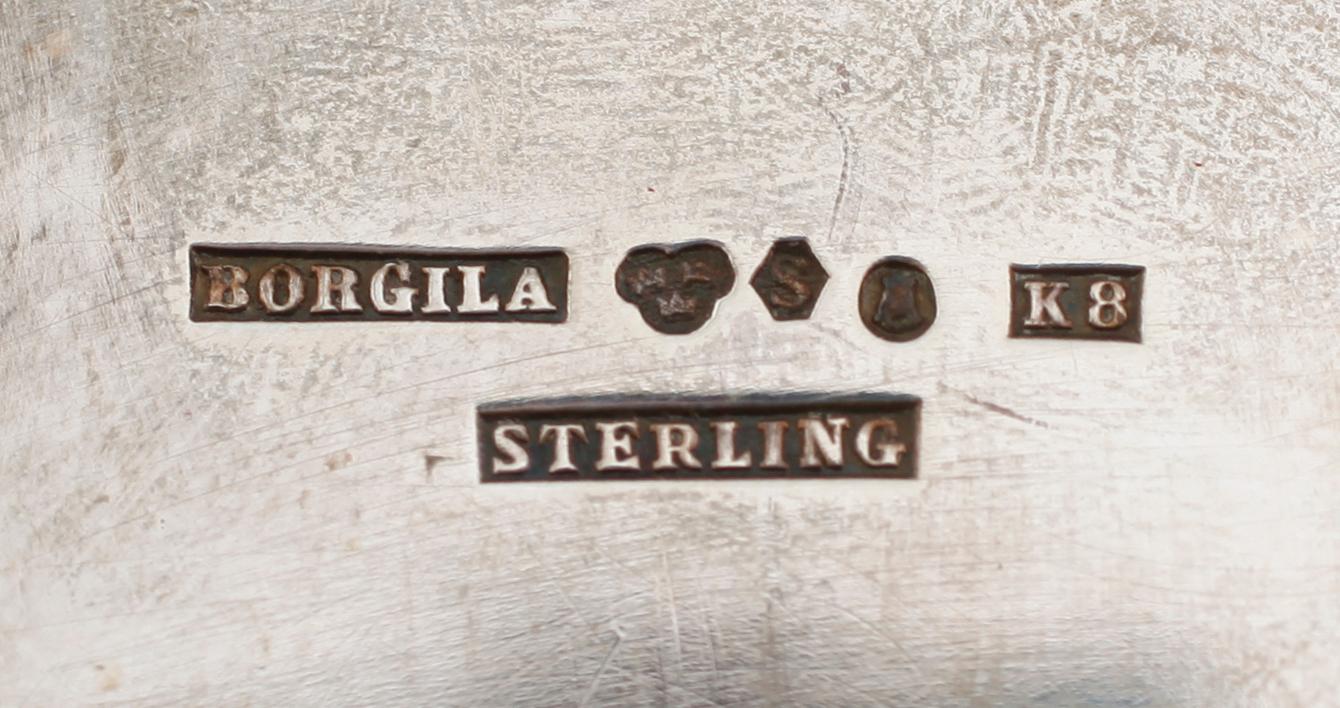 BÄGARE, silver, Borgila, Stockholm 1936. Vikt ca 207 gram.