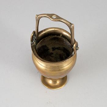 An 18th century bronze Holy Water bowl.