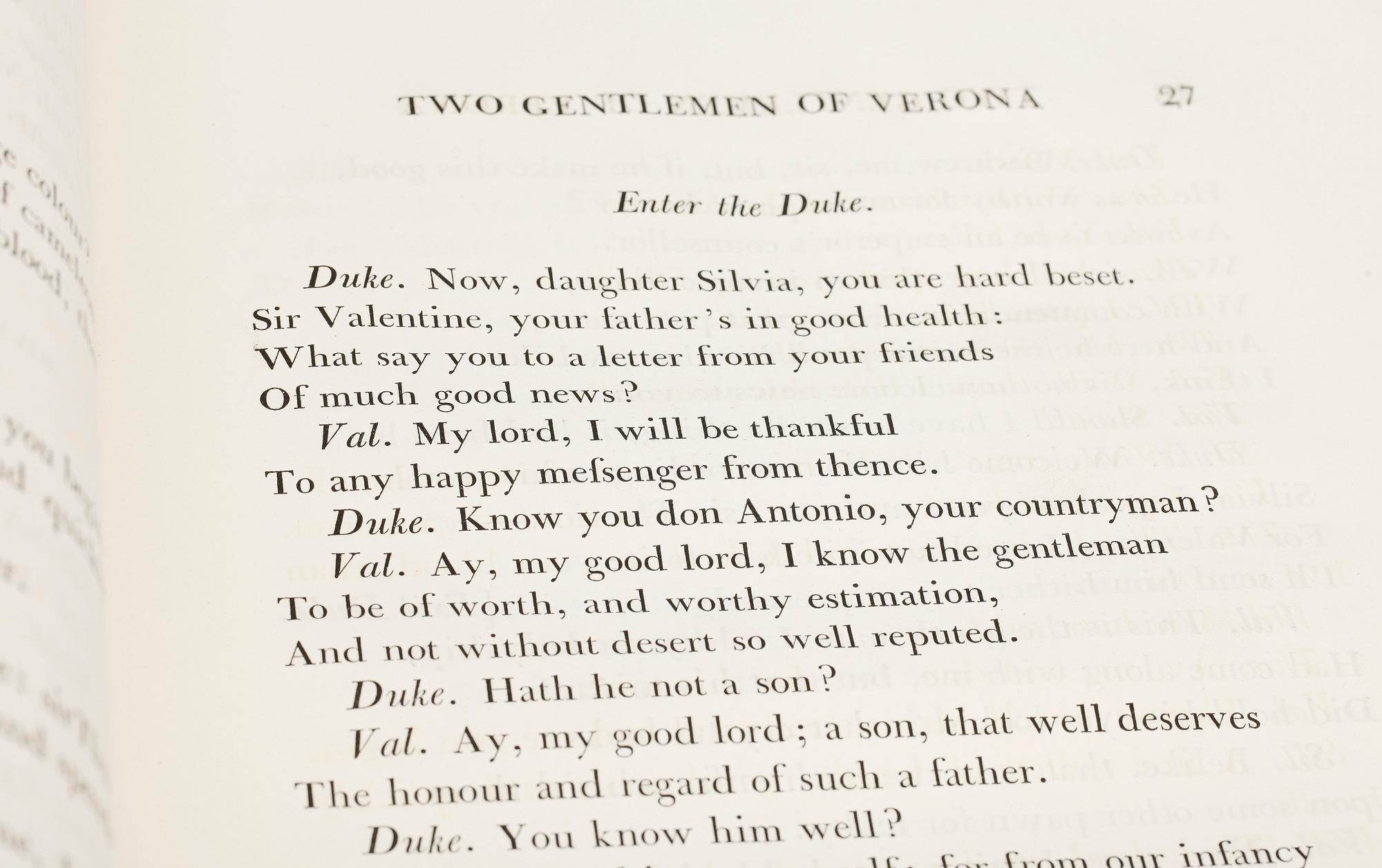 WILLIAM SHAKESPEARE (1564-1616), vol I-IX, "The Dramatic Works of Shakespeare, London 1802.