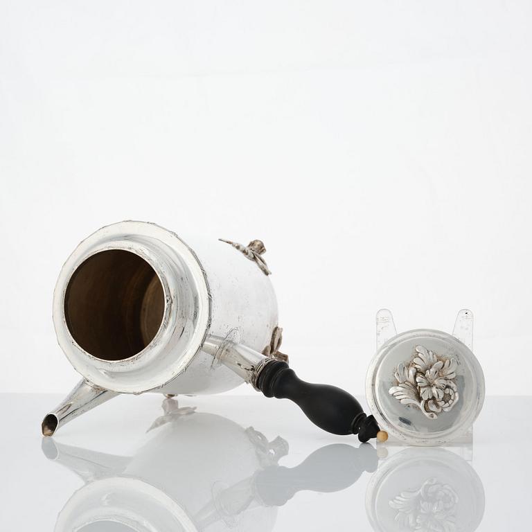 Carl Klingwall, kaffekanna, silver, Västerås 1781. Gustaviansk.