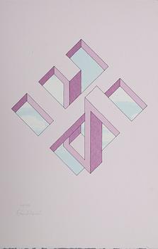 OSCAR REUTERSVÄRD, 3 st, färglitografier, Signerade och numrerade.