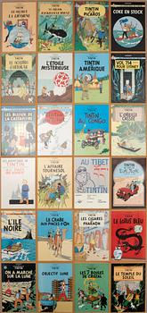 Hergé, 24 offset prints "Tintin".