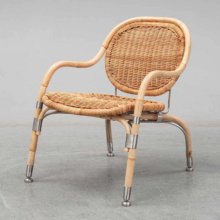 MATS THESELIUS, a rattan easy chair from IKEA PS, 21st Century.