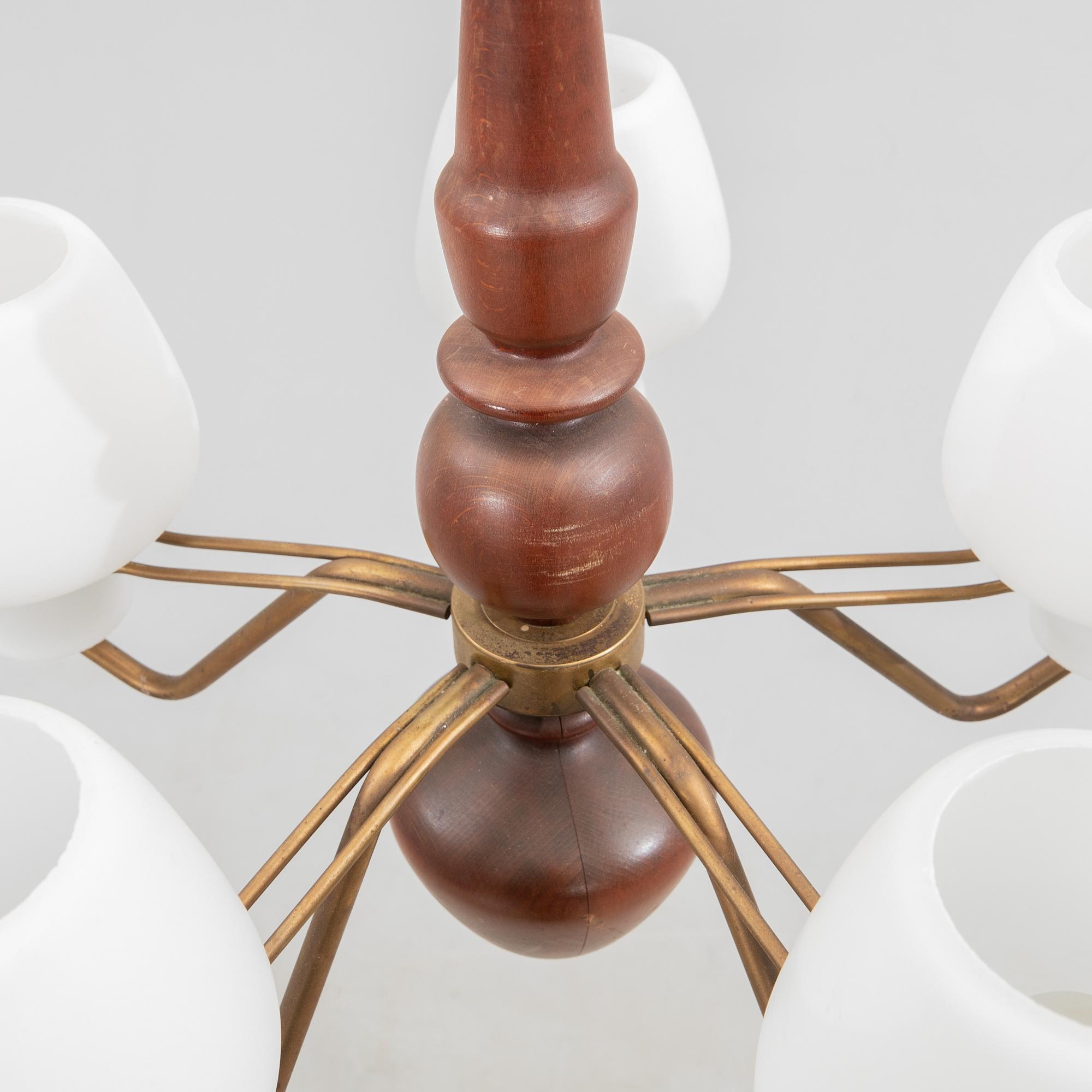 Hans Bergström, tillskriven, taklampa, Swedish Modern, ASEA, 1950-tal.