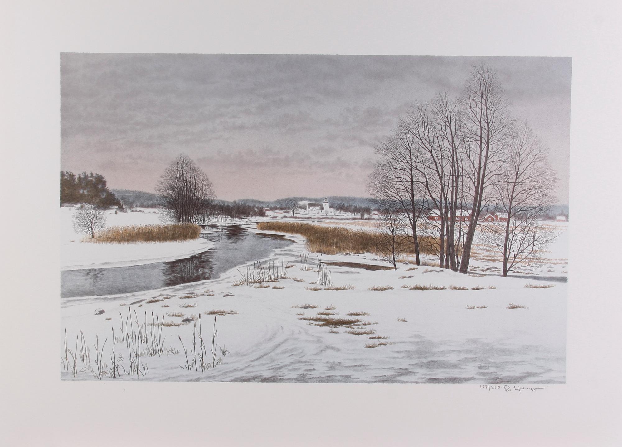 LJUNGGREN, REINHOLD, mapp med 5 st litografier, sign o numr 188/310.