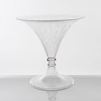 Edward Hald, a glass vase, Orregors, Sweden.