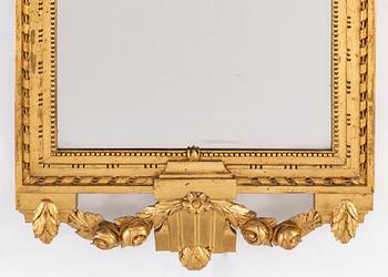 A Swedish late 18th century gustavian mirror.