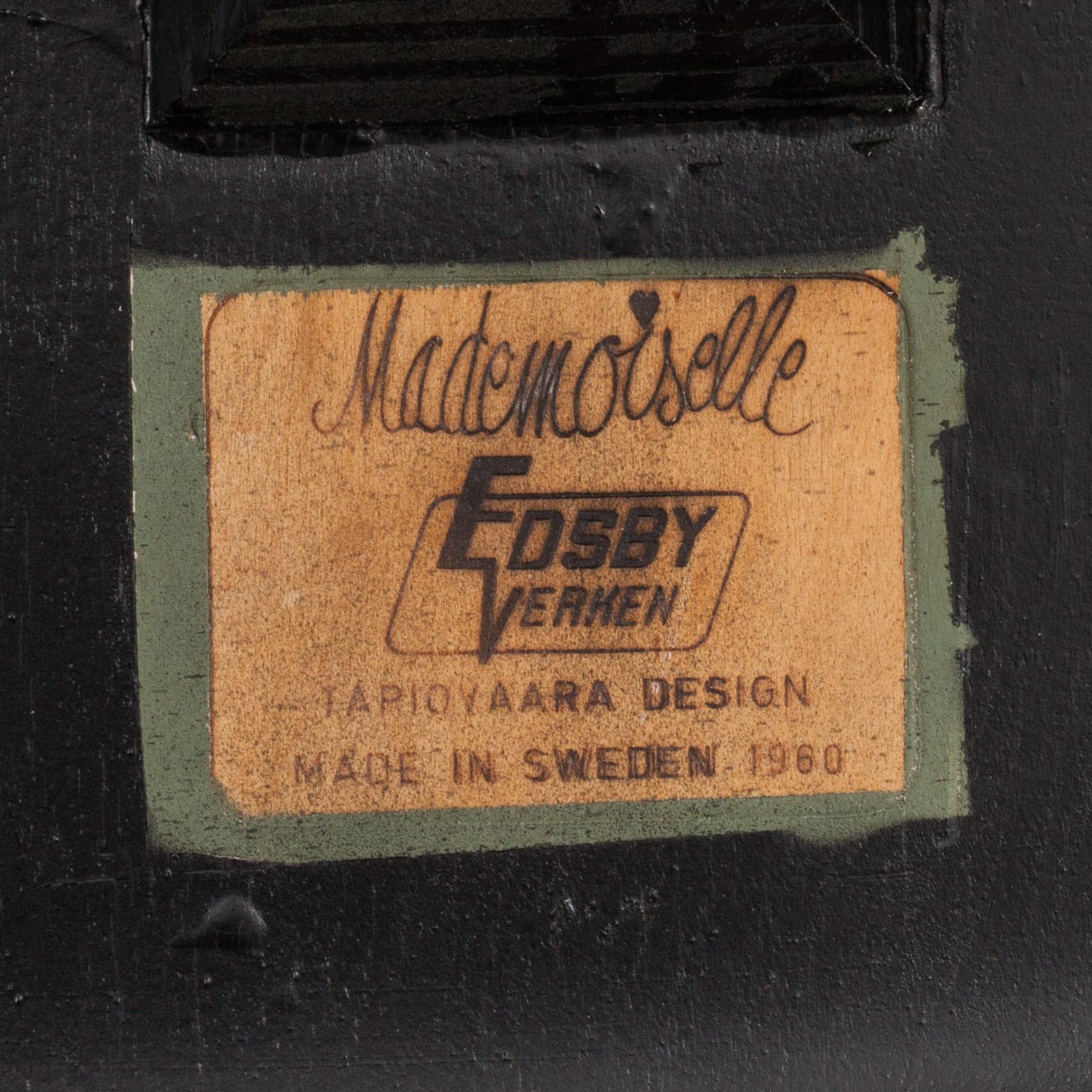 STOL, "Mademoiselle", Ilmari Tapiovaara, Edsbyverken, etikettmärkt.