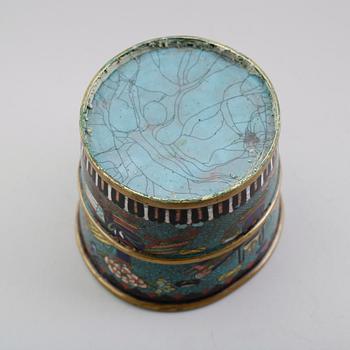 VAS, emaljarbete, Kina, 1800-/1900-tal.