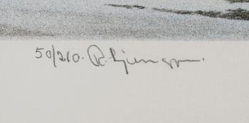 REINHOLD LJUNGGREN, färglitografi, signerad, numrerad 50/210.