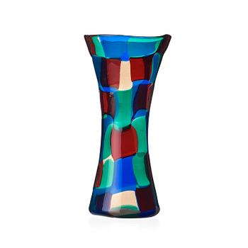 128. Fulvio Bianconi, a 'Pezzato' glass vase, Venini, Italy 1950's.