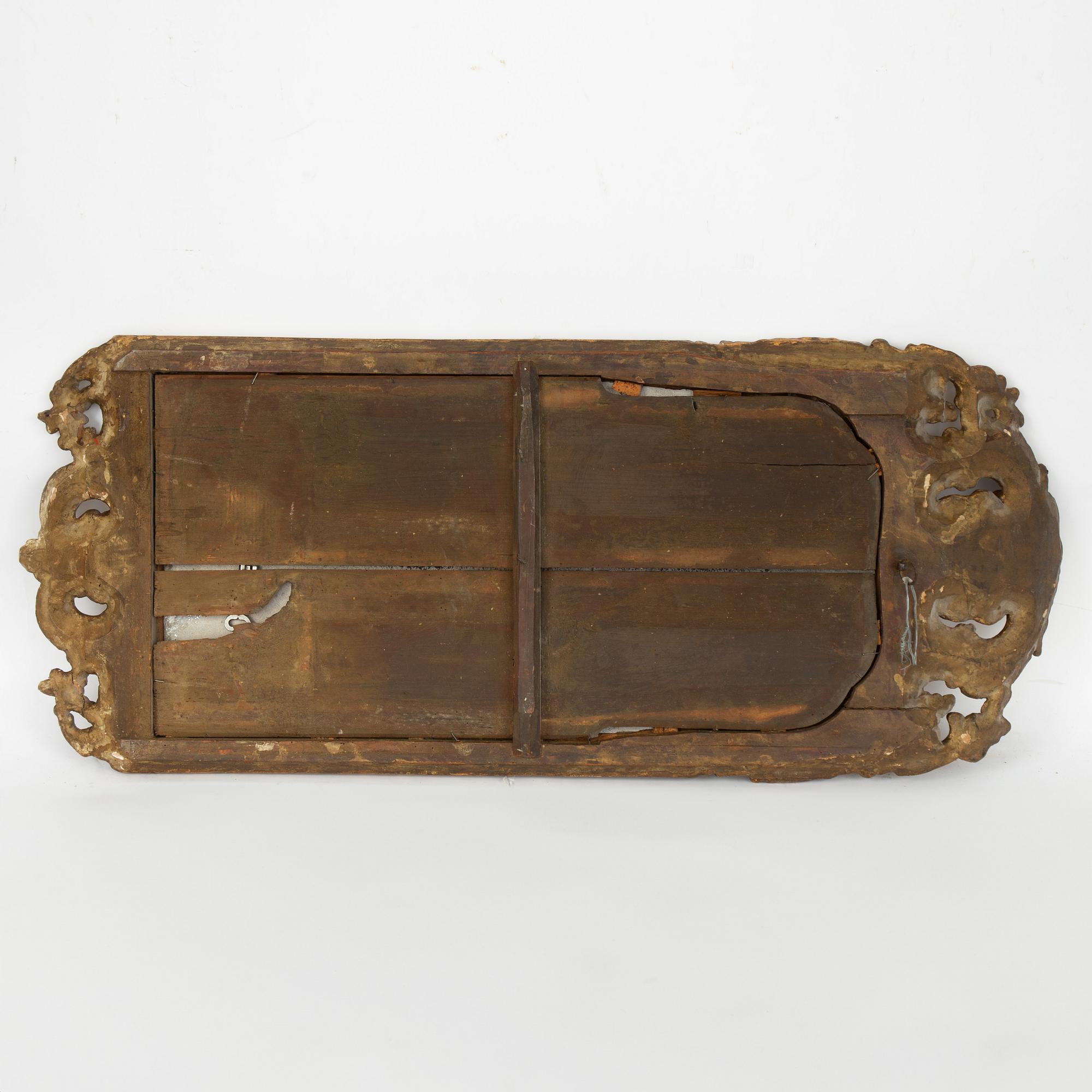 A Rococo mirror, second half of the 18th century.