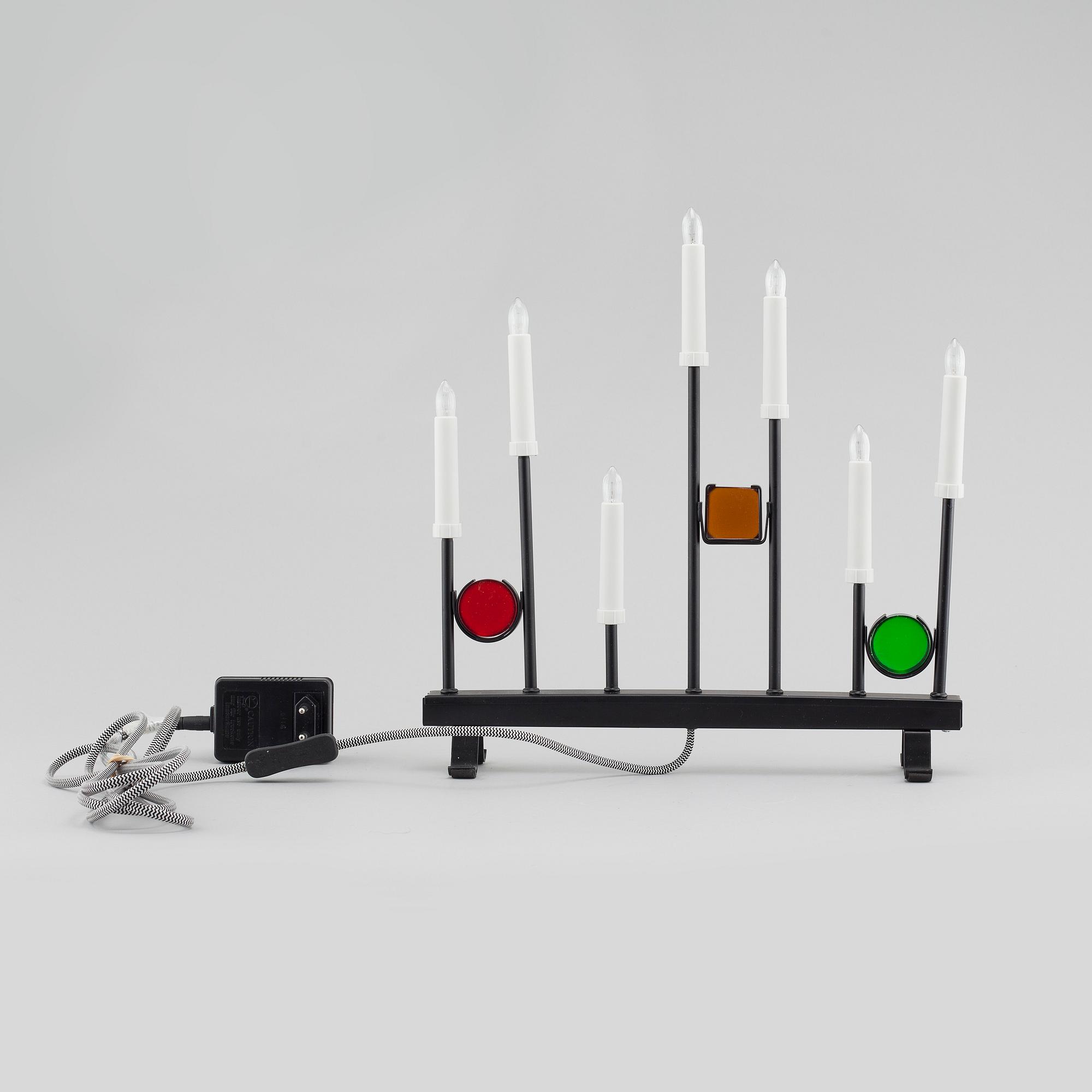 A "Fantasy" advent candelabra by Gnosjö Konstsmide during the second part of the 21th century.