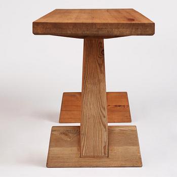 Axel Einar Hjorth, an "Utö" stained pine table, Nordiska Kompaniet, Sweden 1930s.