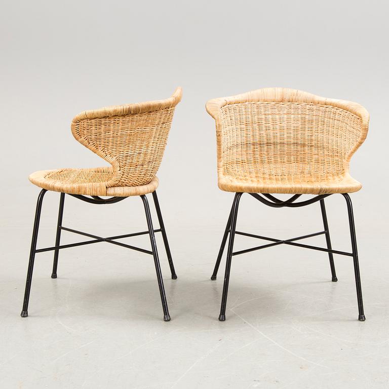 Four chairs reportedly purchased on Nordiska Kompaniet during the 1950's.