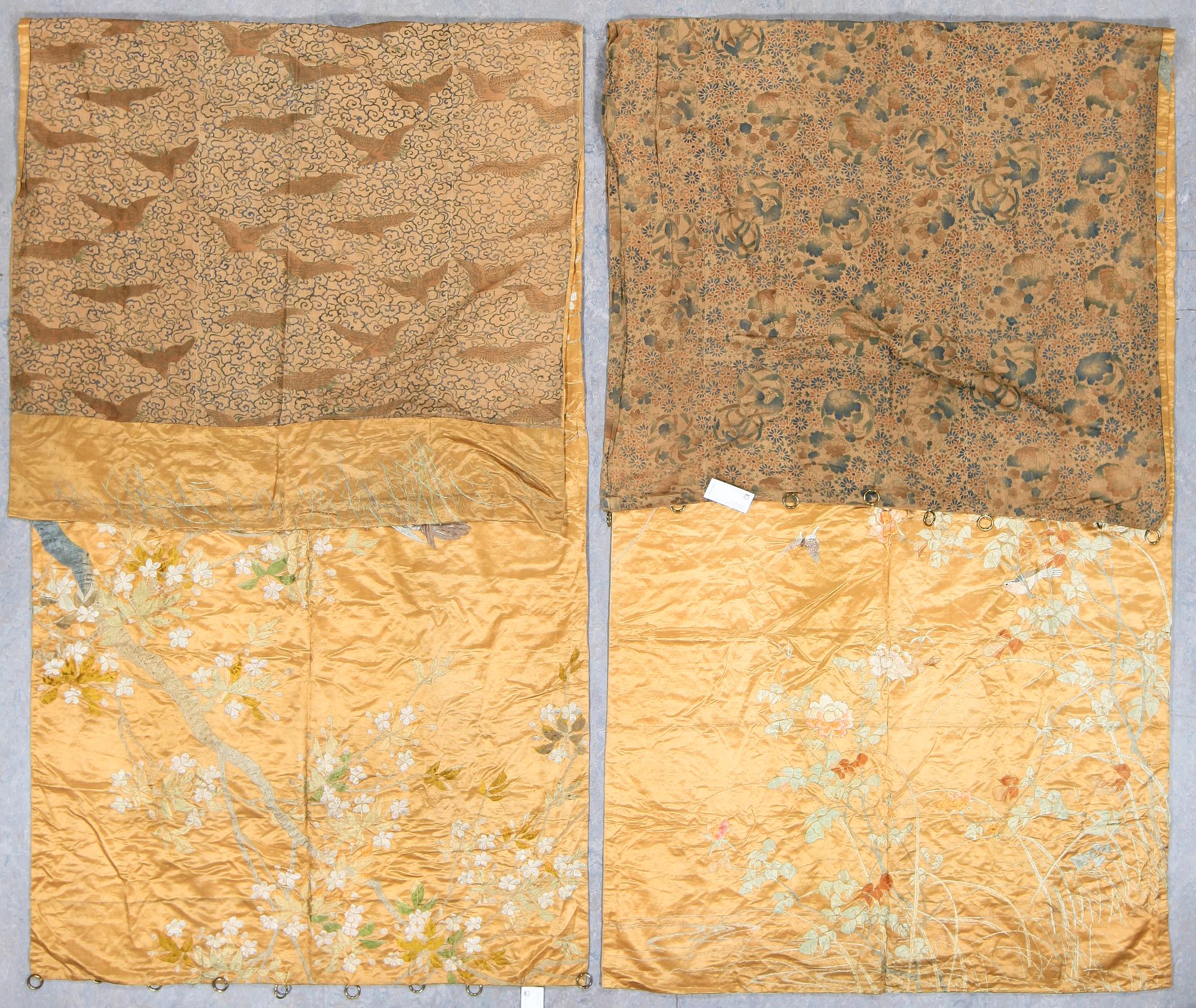 TEXTILIER, 2 st, Kina, 1800/1900-tal.