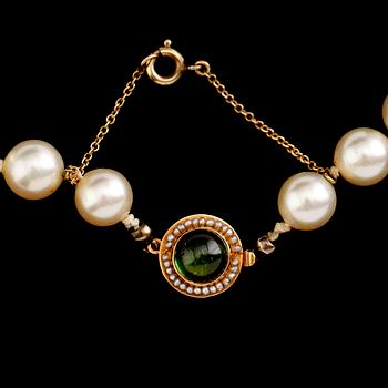 COLLIER, lås 18 k guld, Stigbert Stockholm 1956.