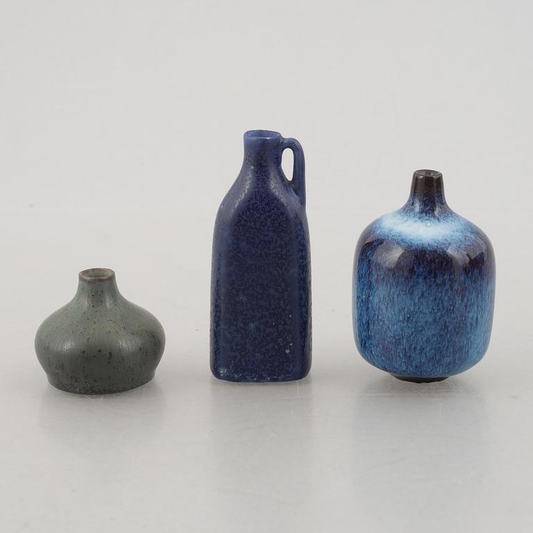Carl-Harry Stålhane & Gunnar Nylund, a set of 6 ceramic pieces, Rörstrand, Sweden, 1950's/60's.