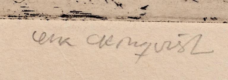 Lena Cronqvist, etching sing and numbered 68/150.