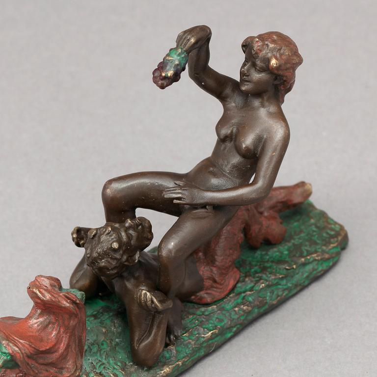 FIGURGRUPP, wienerbrons, Bergmann, Österrike, omkring 1900.