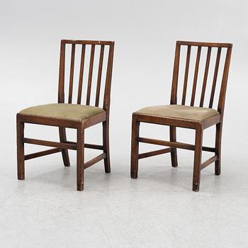 Coronation chairs, 6 pcs, used among others at the coronation of Elizabeth II, England, 19th century.