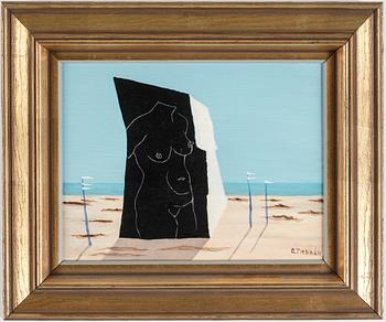 ESAIAS THORÉN, olja på pannå, signerad.