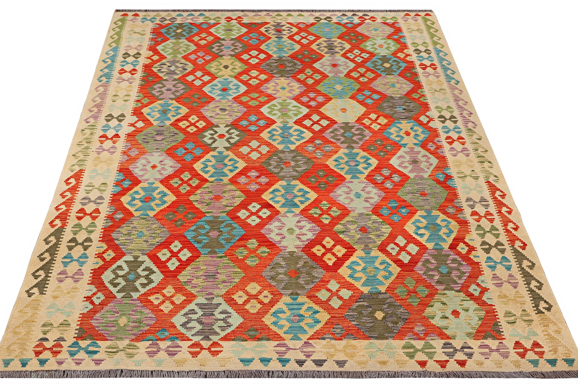 A carpet, Kilim, c. 302 x 204 cm.