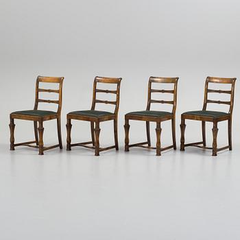 A set of four chairs, Swedish grace, model Sture, AB Seffle möbelfabrik ...
