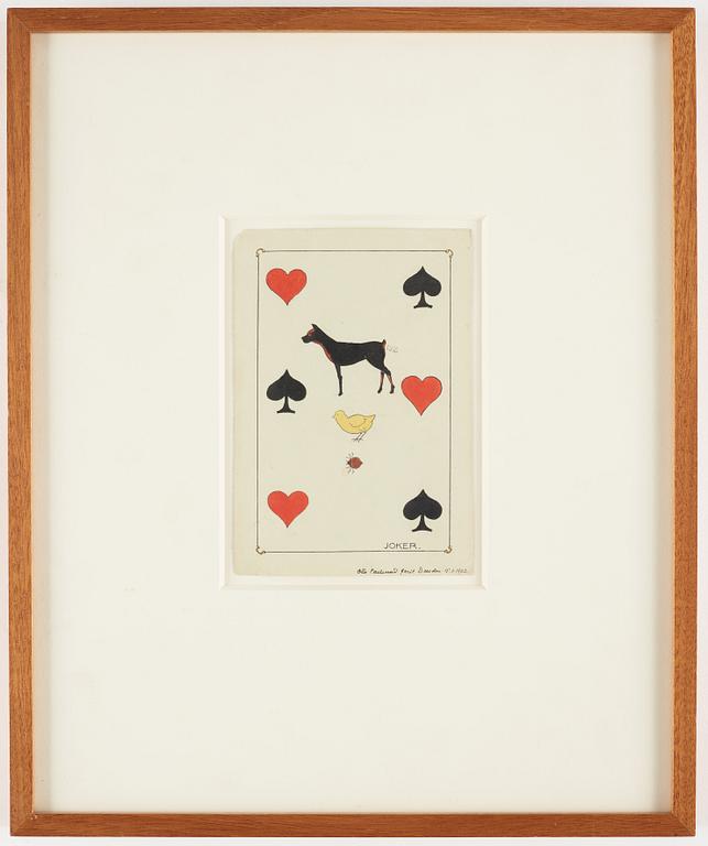 OTTO G CARLSUND, ink and watercolour, signed and dated Dresden 1922.