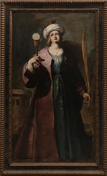 OKÄND KONSTNÄR, olja på duk, uppfodrad, 1600-/1700-tal.