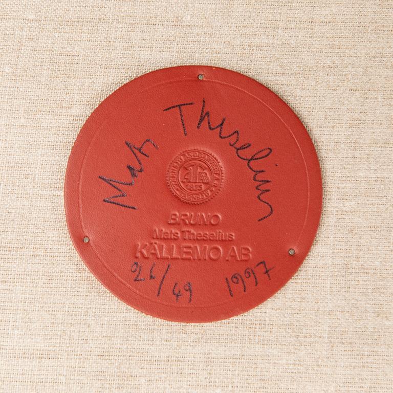 Mats Theselius, fåtölj, "Bruno", ed. 26/49, Källemo, Värnamo 1997.