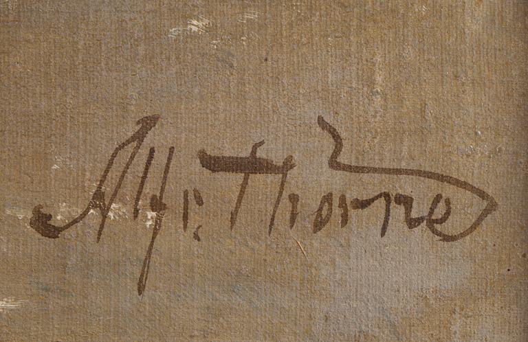 ALFRED THÖRNE, olja på duk, signerad.