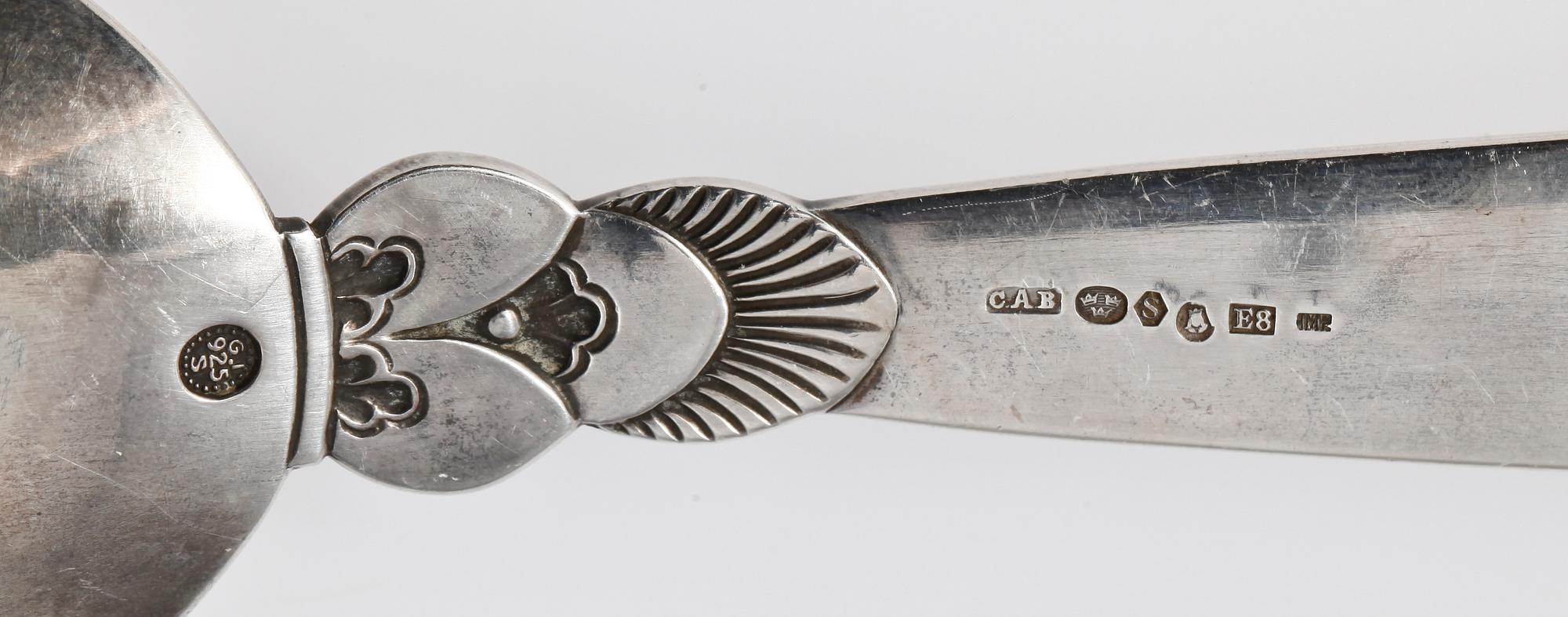 BESTICK, 5 st, silver, Georg Jensen, Danmark. Tot vikt ca 130 gr.