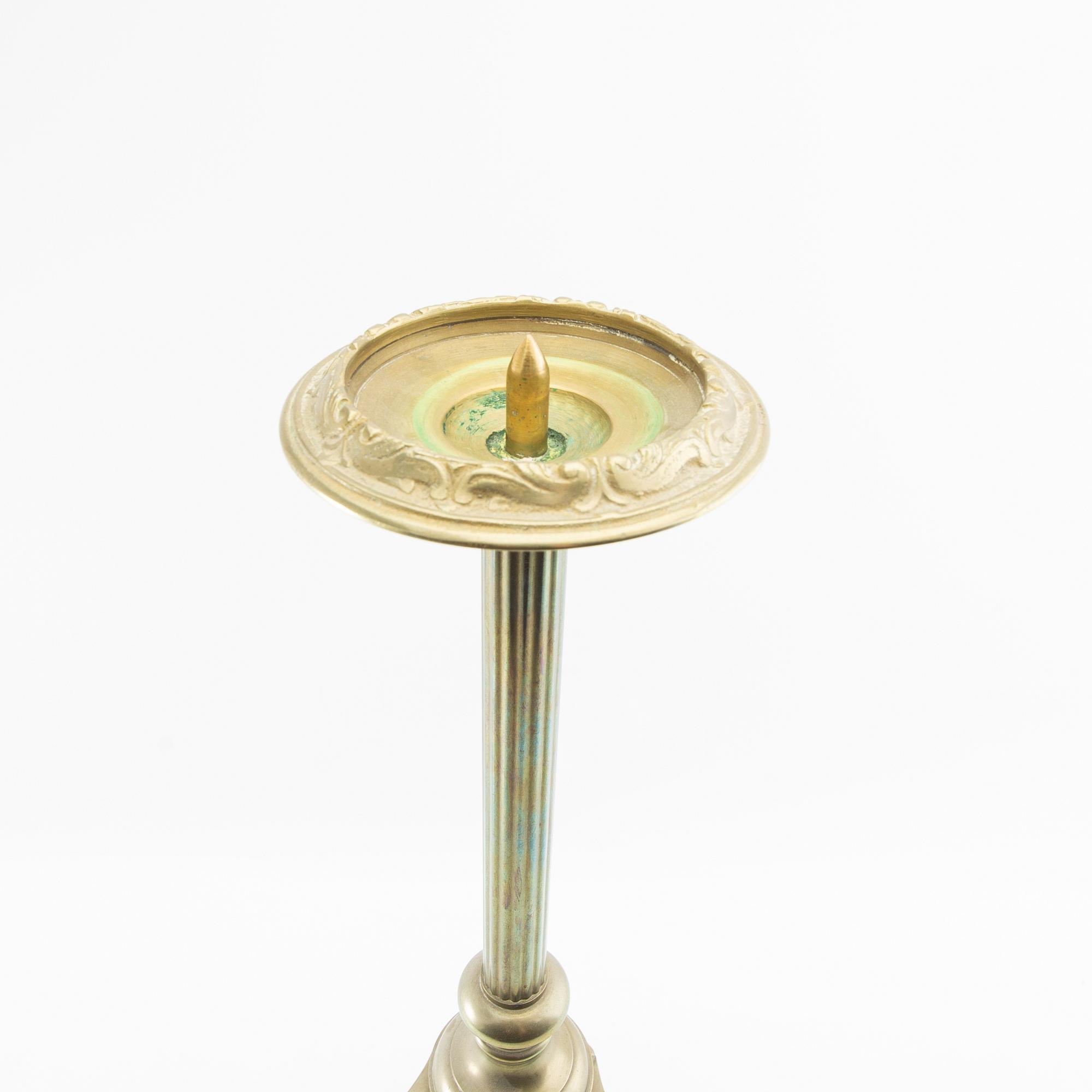 Golvljusstake Barock-stil 1900-talets första hälft.