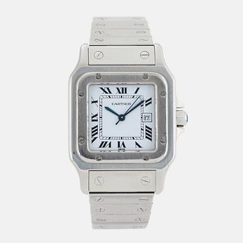 CARTIER, Santos, armbandsur, 29 x 28 (41) mm.