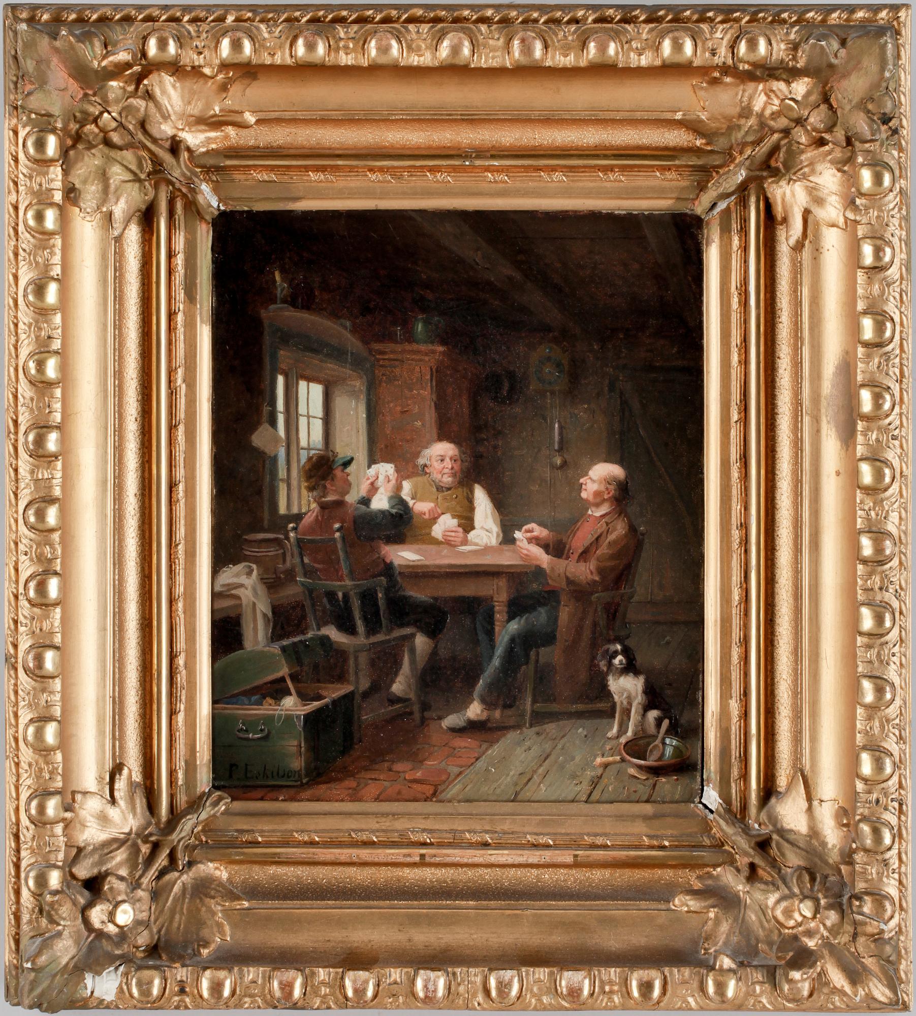 PER ESKILSON, olja på duk, sign.