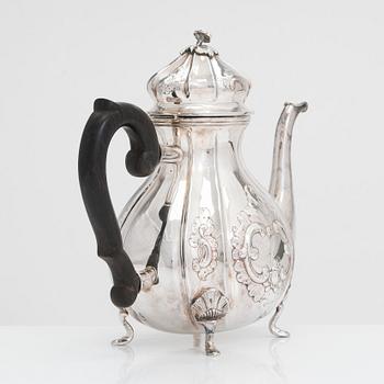 Axel Salomonsen, kaffekanna, sterlingsilver, Köpenhamn, Danmark  (1933-1977).