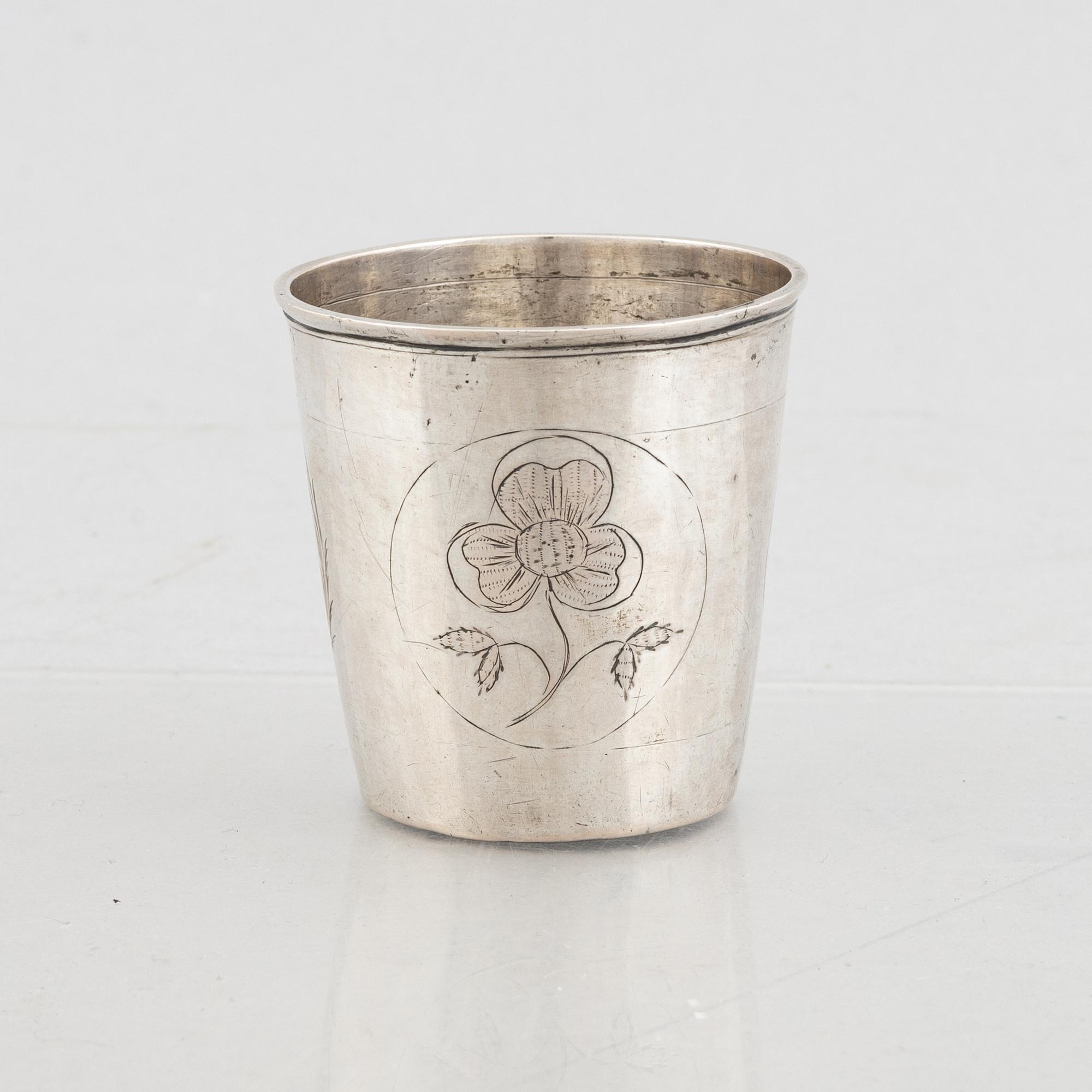 An 18th Century Silver Beaker, likely Norwegian.