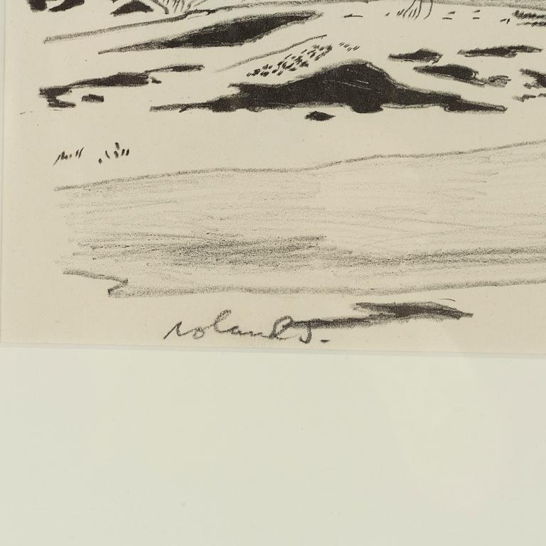 Roland Svensson, 3 litografier, signerade, en daterad -43 och 2 numrerade 16/30 samt 49/360.